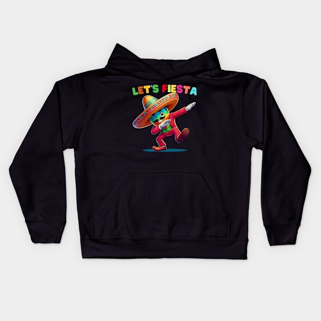 Let's Fiesta Dabbing Cinco De Mayo Mexican Party Kids Hoodie by MetAliStor ⭐⭐⭐⭐⭐